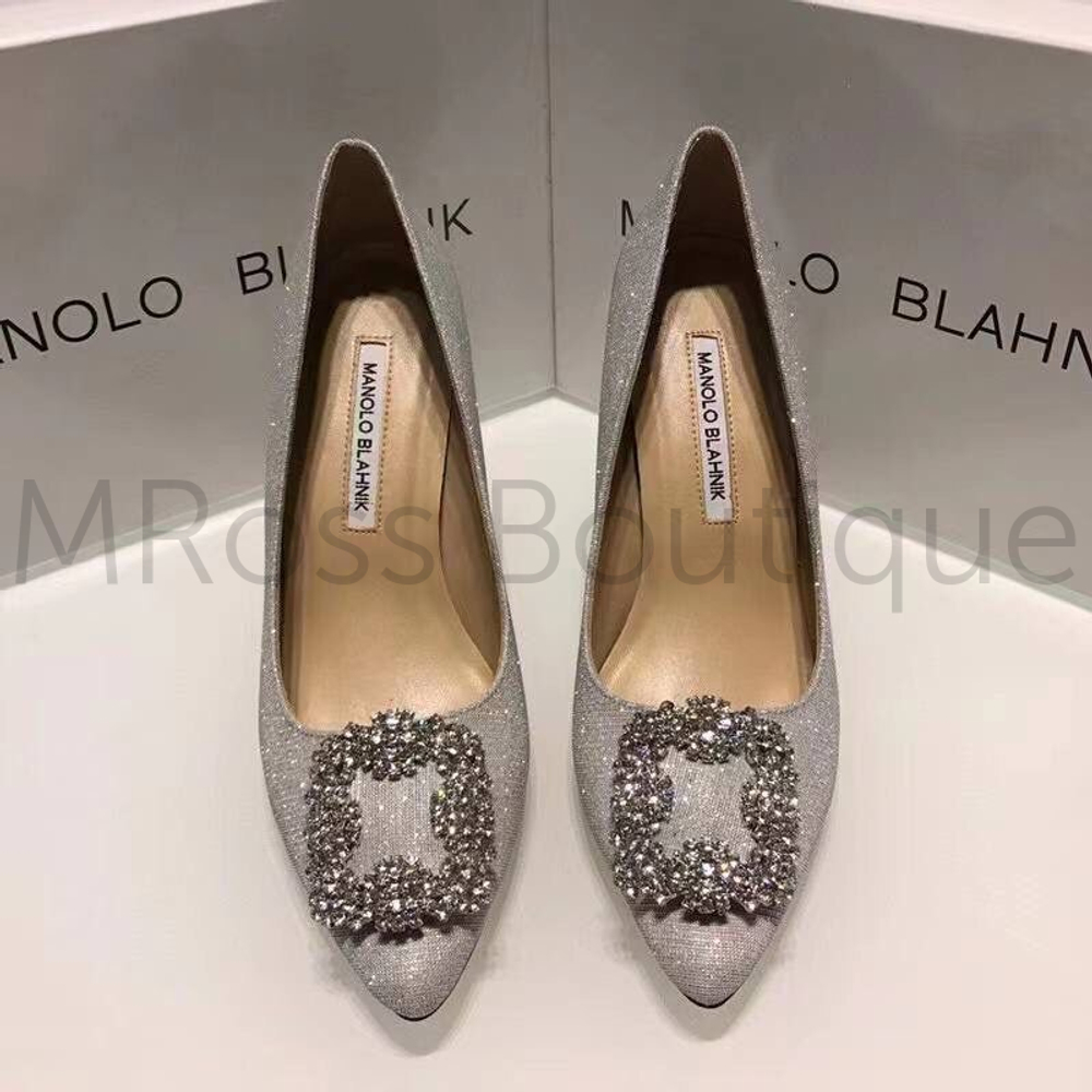 Туфли-лодочки Manolo Blahnik glitter