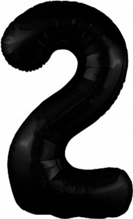 Р Цифра 2 Slim Черный (40''/102 см)