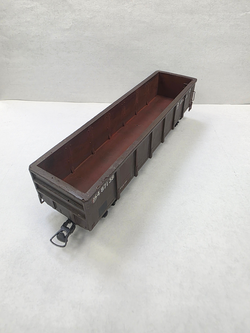 Полувагон КАЗТЕМIРТРАНС, коричневый (тележки ММ)