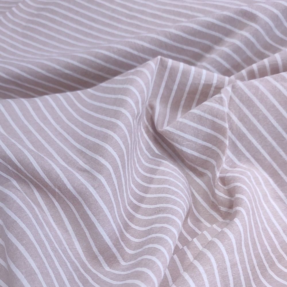 Варёный хлопок "Песочная полоска"