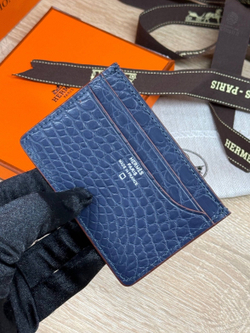 Картхолдер Hermes из кожи крокодила