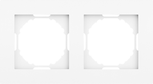 Рамка 2-я, глянцевый белый, серия A07