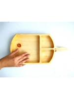 Деревянная менажница из кедра для подачи, сервировки