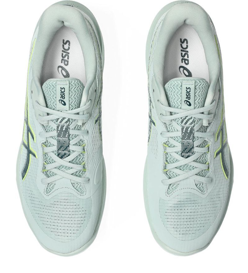 Мужские кроссовки для бадминтона/сквоша Asics Netburner Мячistic FF 4 - lichen rock/tranquil teal