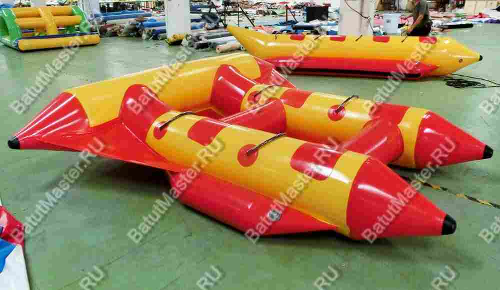 Двойной водный банан, "Красный" мест для посадки 4, без усиления