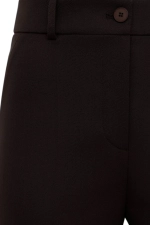 Расклешенные брюки с высокой посадкой, Коричневый