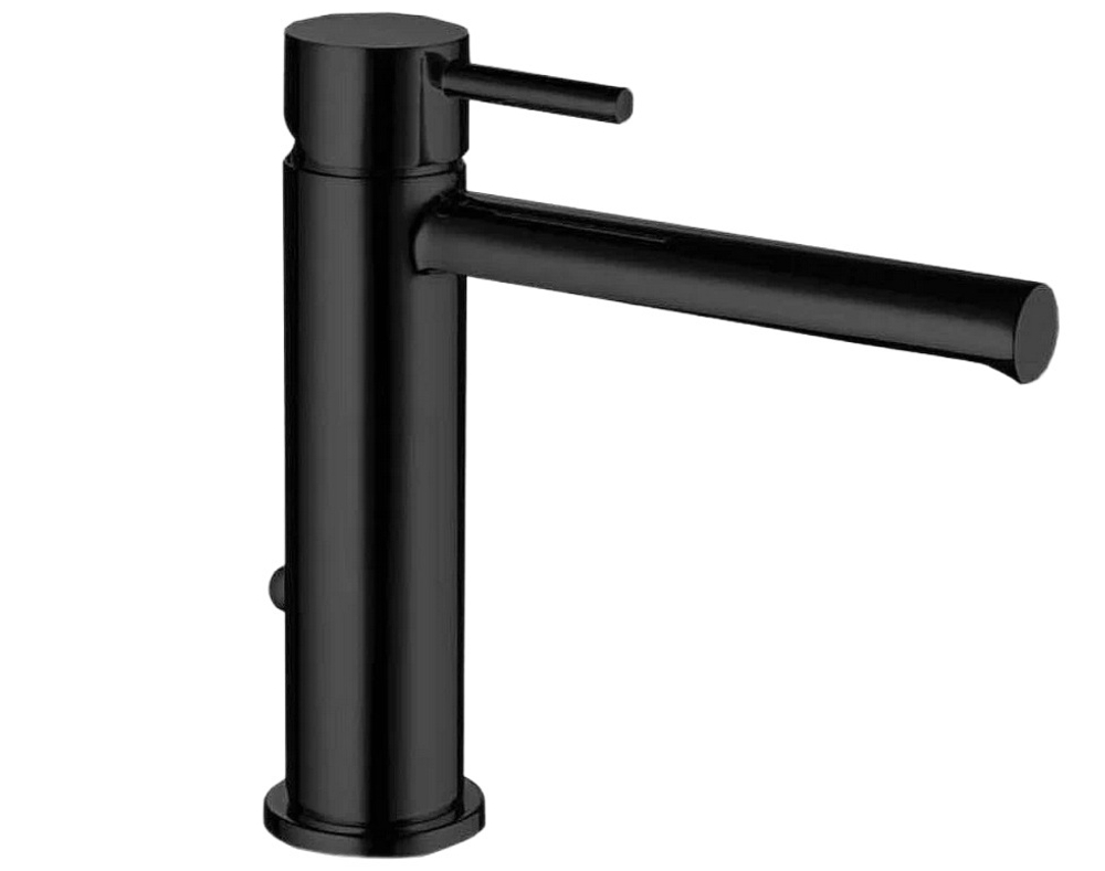 Bossini Oki смеситель для раковины однорычажный, с донным клапаном, цвет черный матовый
