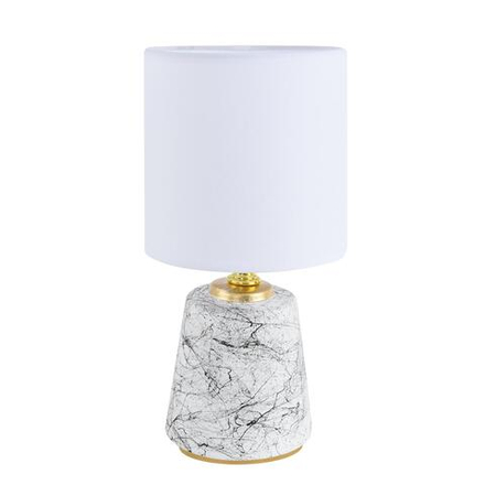 8169/1T COUNTY LN26 503 белый/серый керамика/текстиль Настольная лампа E14 1*40W 220V GIATA