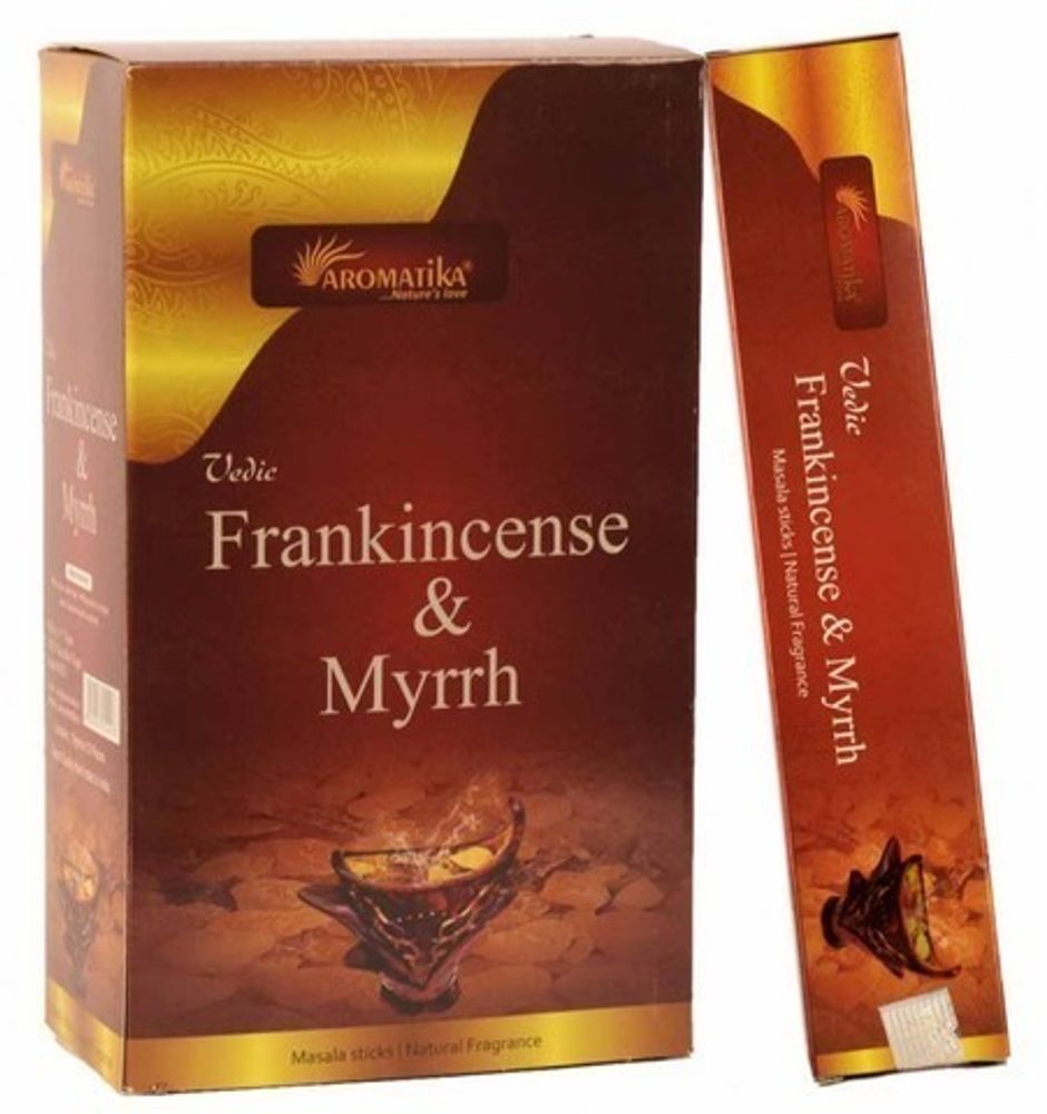 Vedic Frankincense and Myrrh Благовоние-масала Ладан и Мирра, 15 г