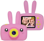 Детский цифровой фотоаппарат камера в форме зайчика (Розовый)