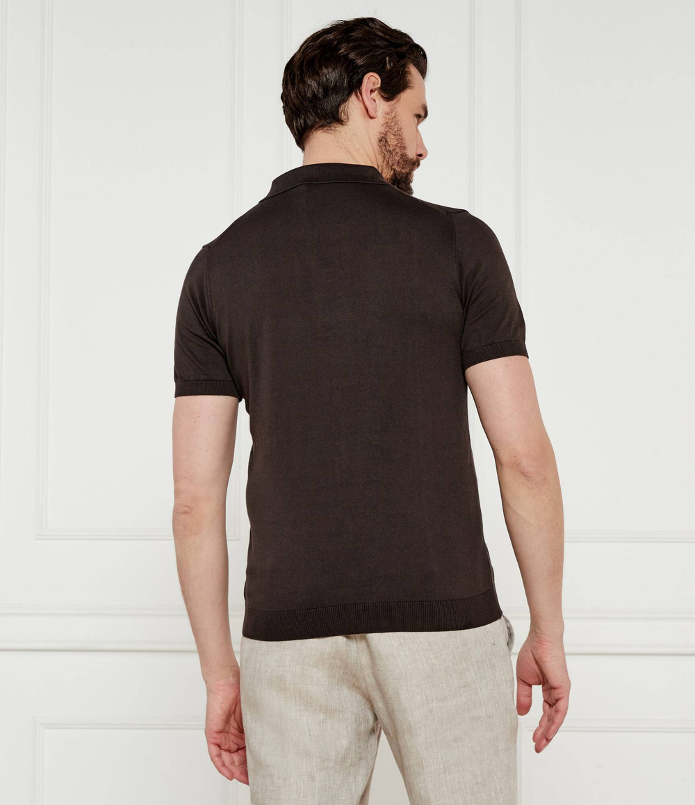 Поло Otto Oscar Jacobson - коричневый(68023918)