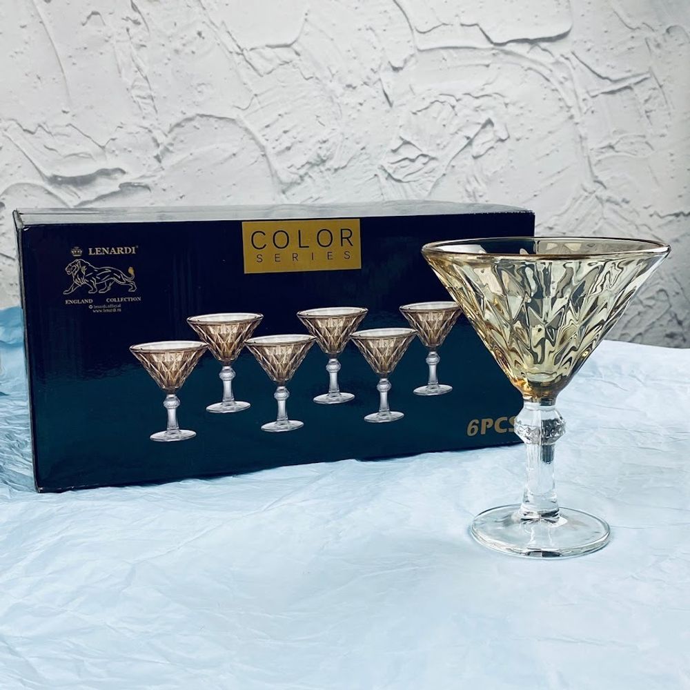 Lenardi 589-100 Набор из 6 креманок 200мл в под.уп.(х8) Стекло