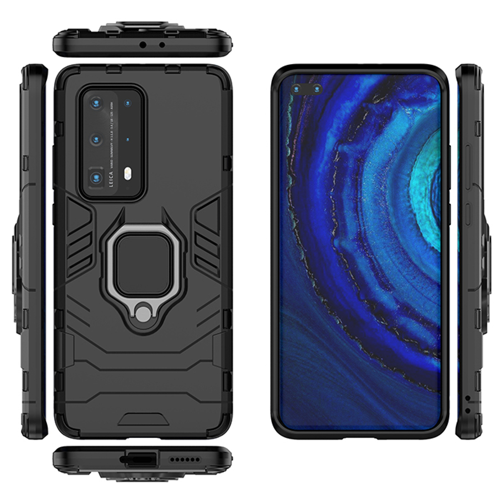 Противоударный чехол с кольцом Panther Case для Huawei P40 Pro+