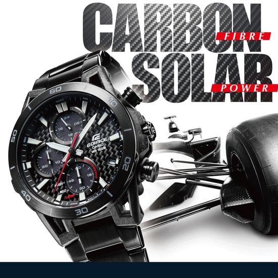 Мужские часы японского бренда Casio модель Edifice EQS-960D-1A carbon solar