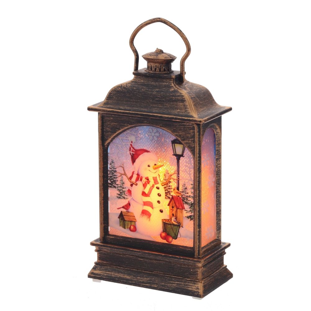 GAEM Изделие декоративное "Фонарь" с подсветкой (3хАG13, вход), L7 W4 H12 см, 3в.