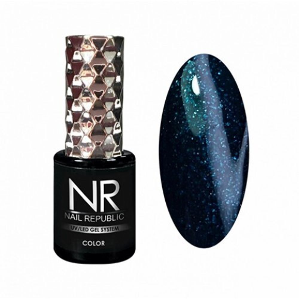 Nail Republic Гель-лак 399 Мерцающий бирюзовый салют, 10 мл