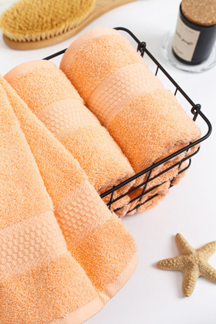 Полотенце махровое, г/к, 50х90, арт. 50-90 BS, 460 гр/м2, цвет: 028-персиковый,