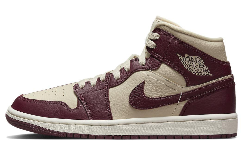 Кроссовки Jordan Air Jordan 1 Mid Se "Beach Cherrywood" (Женская размерная сетка)