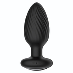 Черная анальная вибровтулка Nexus Tornado Medium с функцией вращения (Цвет: черный)