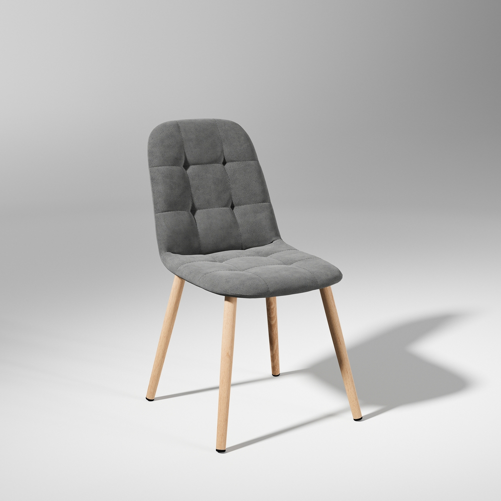 Стул Остин Серый камень Federica Stone / белый/ПВХ Бунратти