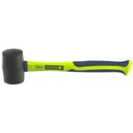 11165 Киянка резиновая, 680г., черная резина, фибергласовая рукоятка Сибртех