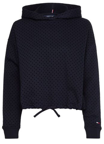 Женская Кофта теннисная Tommy Hilfiger Relaxed Polka Dot Hoodie - небесный