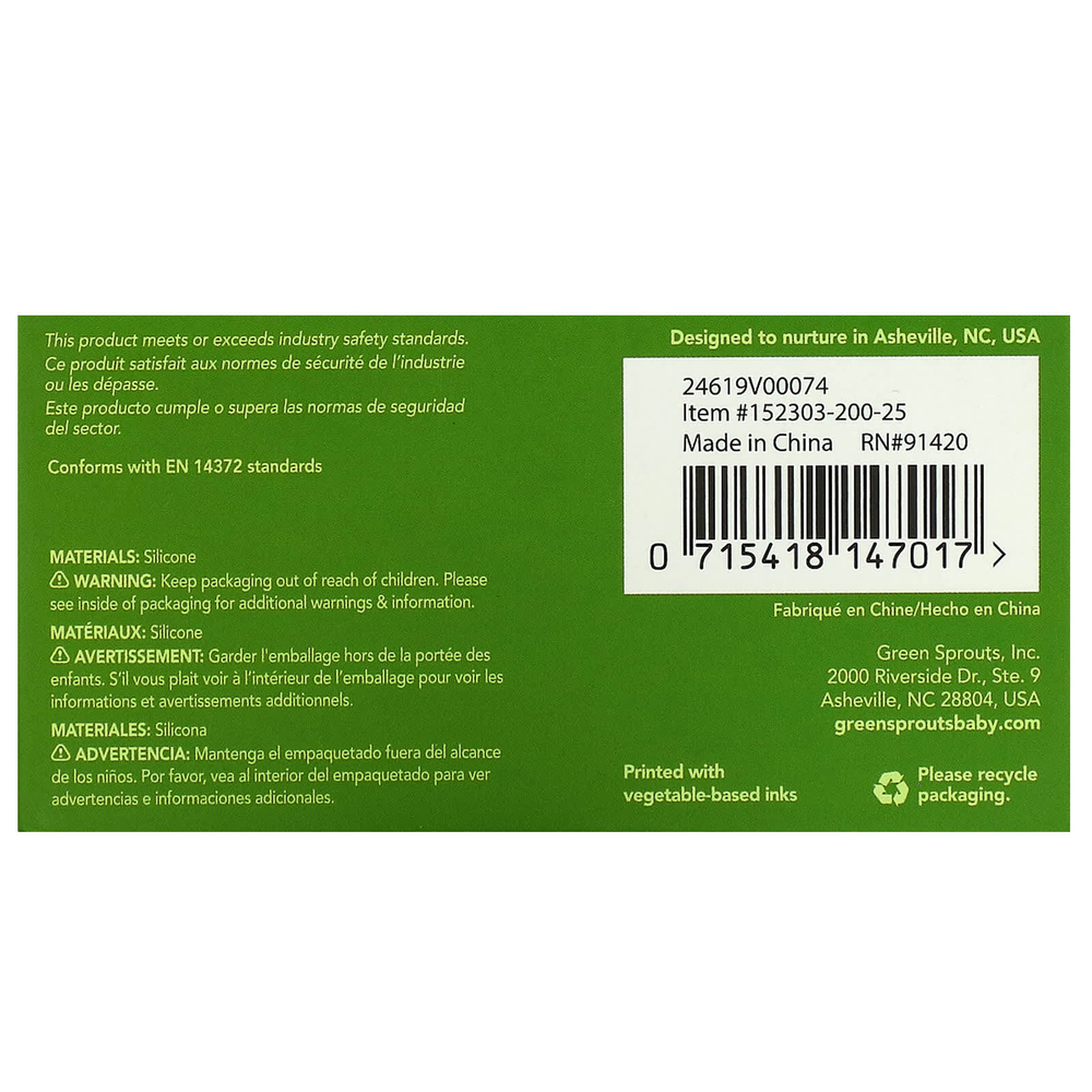 Green Sprouts, Learning Bowl, для детей от 9 месяцев, розовый, 1 чашка