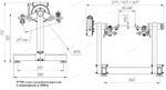Стенд разборки сборки двигателей до 2000 кг СТАЦИОНАРНЫЙ Р776Е