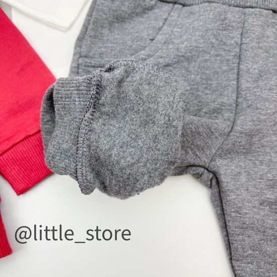 Комплект утепленный "Bear team" графит/бордовый