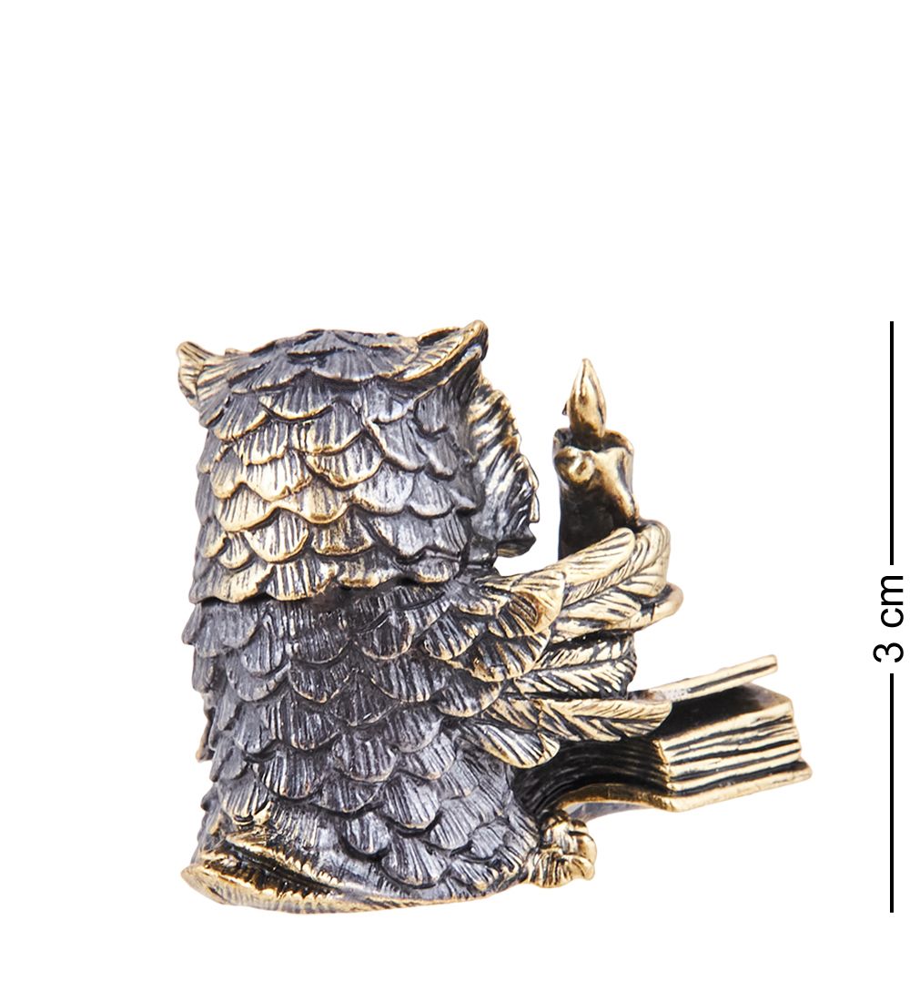 Народные промыслы AM-3709 Фигурка «Сова Читатель» (латунь)
