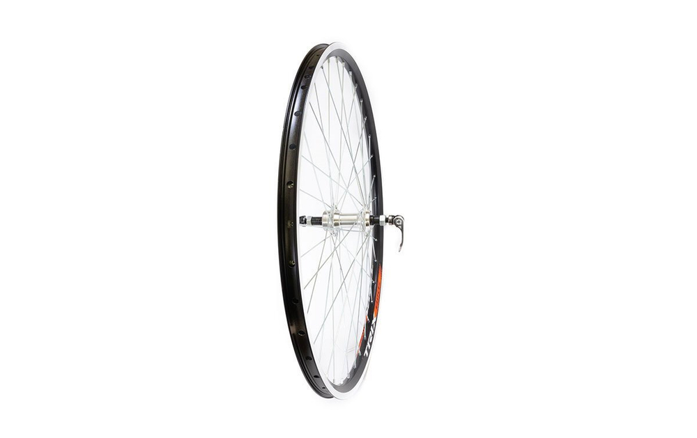 Колесо 27,5" заднее TRIX, обод алюм., V-br, под трещотку, эксцентр, двойной, 36H, пистонир., фрезер.