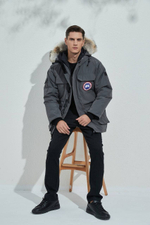 Серая пуховая парка Expedition Canada Goose премиум класса