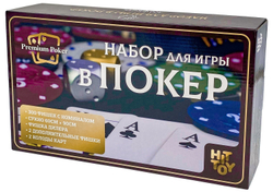 Набор для покера Holdem Light, 300 фишек, карты+сукно, жестяная коробка