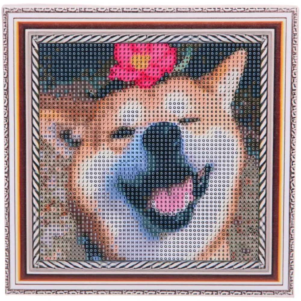 Алмазная мозаика на подрамнике с полным заполнением «МИР ЯРКИХ КРАСОК», Бро на лайте, 20*20 см