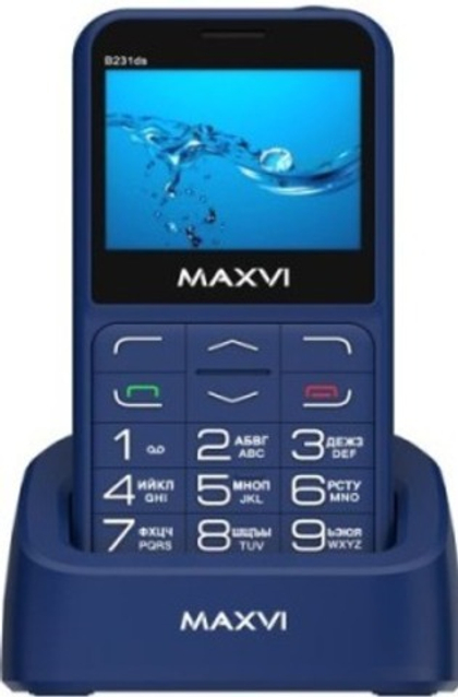 Сотовый телефон Maxvi B231ds Blue