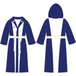 Халат махровый Diapolo Navy/white для спортсменов по водным видам спорта