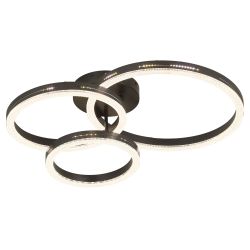 Светильник потолочный светодиодный ЭРА Модерн Bloom CLL-1-110W 3K-6K RC BK с ДУ черный