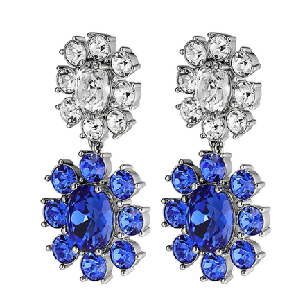 Серьги Dyrberg Kern LINA SS SAPPHIRE/CRYSTAL 440061