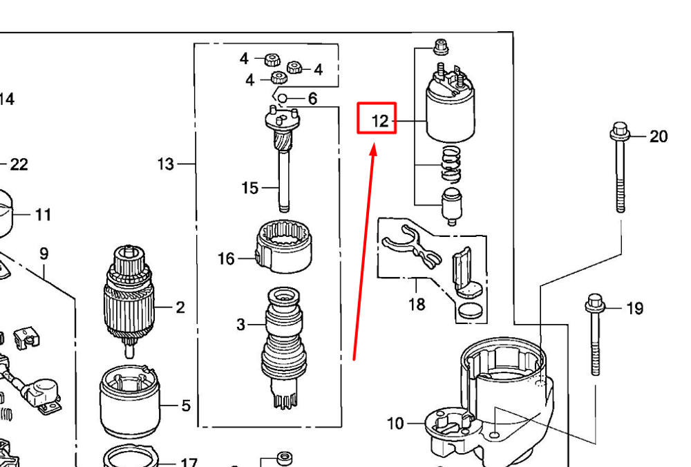 31240-ZY3-003 SWITCH ASSY, MAGNET