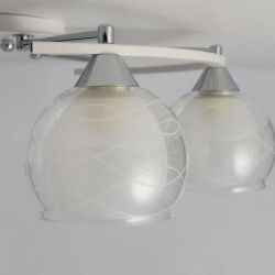 Citilux Буги CL157161 Люстра потолочная Белая Хром