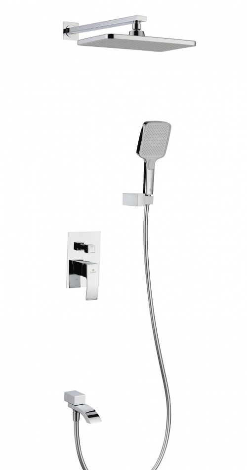 44165 Смеситель встраиваемый для душа с 3-функ. (ХРОМ) GANZER (6/1шт)