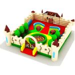 Коммерческий надувной батут "Три мушкетера"