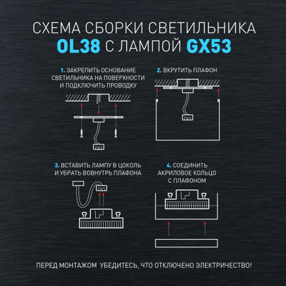 Светильник настенно-потолочный спот ЭРА OL38 WH под GX53 IP20 белый