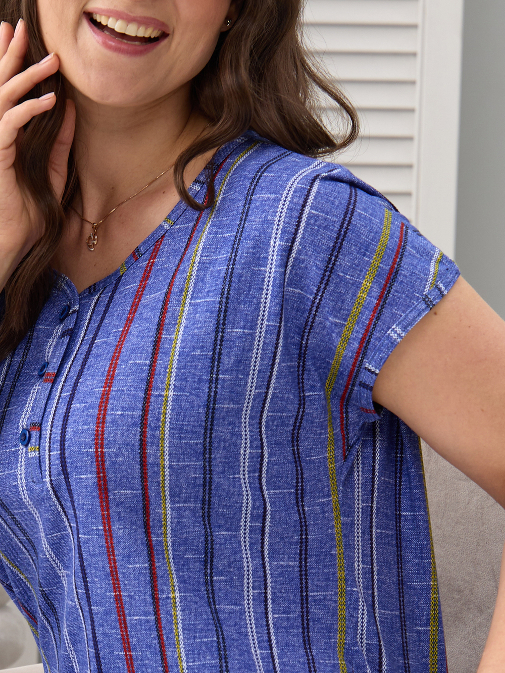 Туника Т-014/рогожкавасилек-цепочка