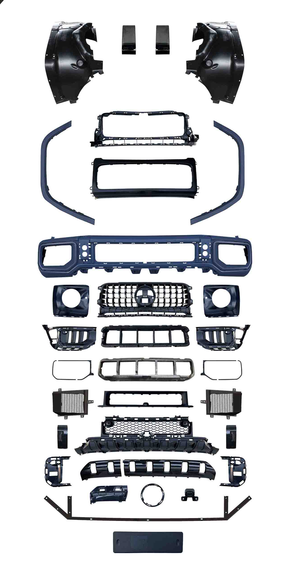 Обвес переделка для Mercedes-Benz G-Class W465 2024+ в G63 W465 AMG 2025 Мерседес Гелик гелентваген