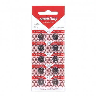 Батарейки SmartBuy AG12 BL10, 012050