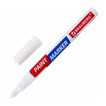 Маркер-краска лаковый, 2-4мм, белый, нитро-основа, Brauberg Extra