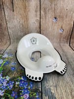 Накладка на унитаз  "ROYAL" нескользящая (white/black-белый/черный)