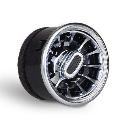 Сопло воздуховода в стиле  "AMG" с цветной подсветкой, для Лада (Гранта, Гранта FL,Ларгус) mini серебро