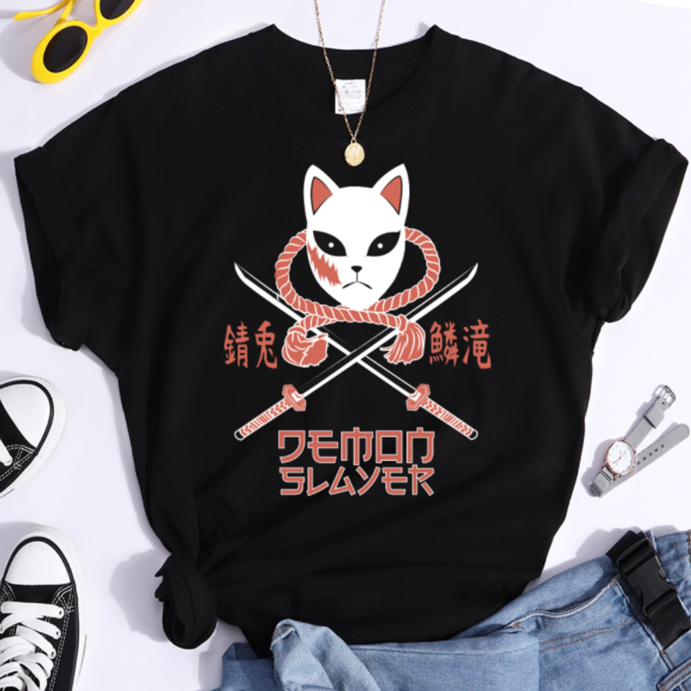 Футболка "Клинок, рассекающий демонов" (чер.)